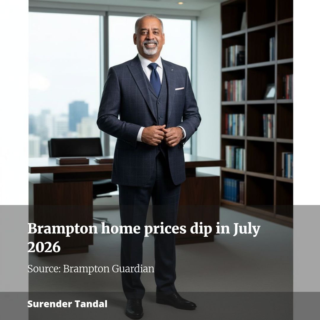 Brampton Homes Remain Affordable at $885,702 in July 2026